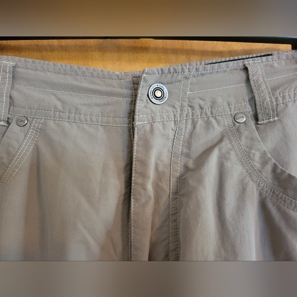 KUHL Khaki Gray Liberator Convertible Stealth Zip Cargo Pants Size 32x32 - Picture 6 of 13
